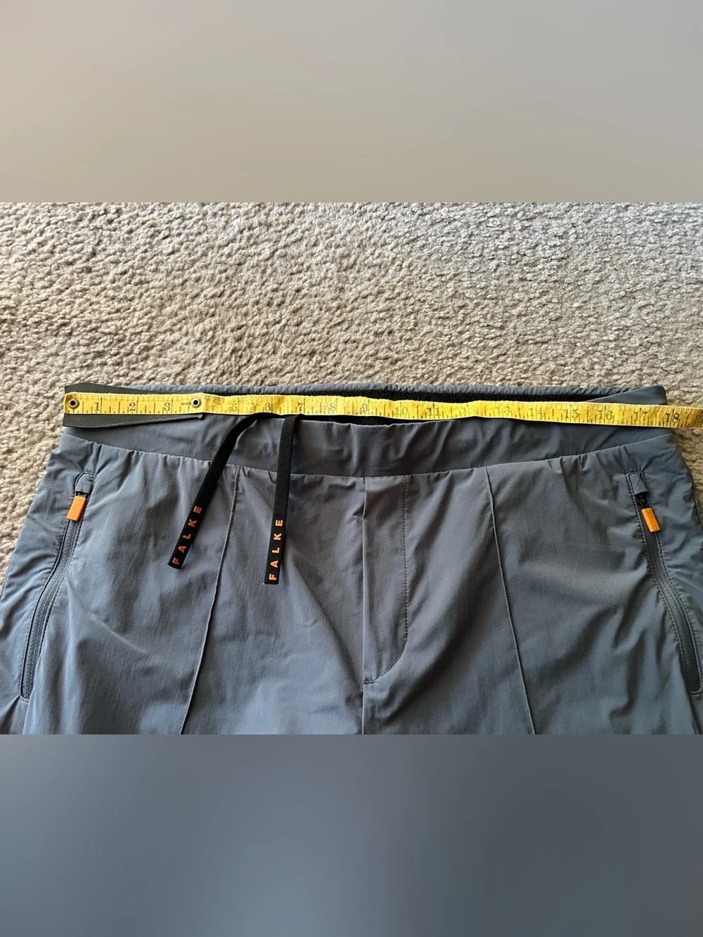 Falke Ergonomic Sport System Gray Activewear Pants Lightweight Performance XL